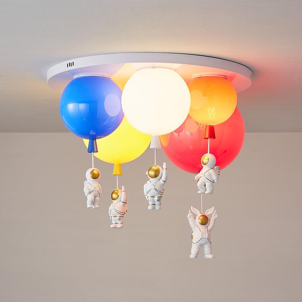 Astronaut Glossy Balloon Ceiling Lamp - Lumpaz