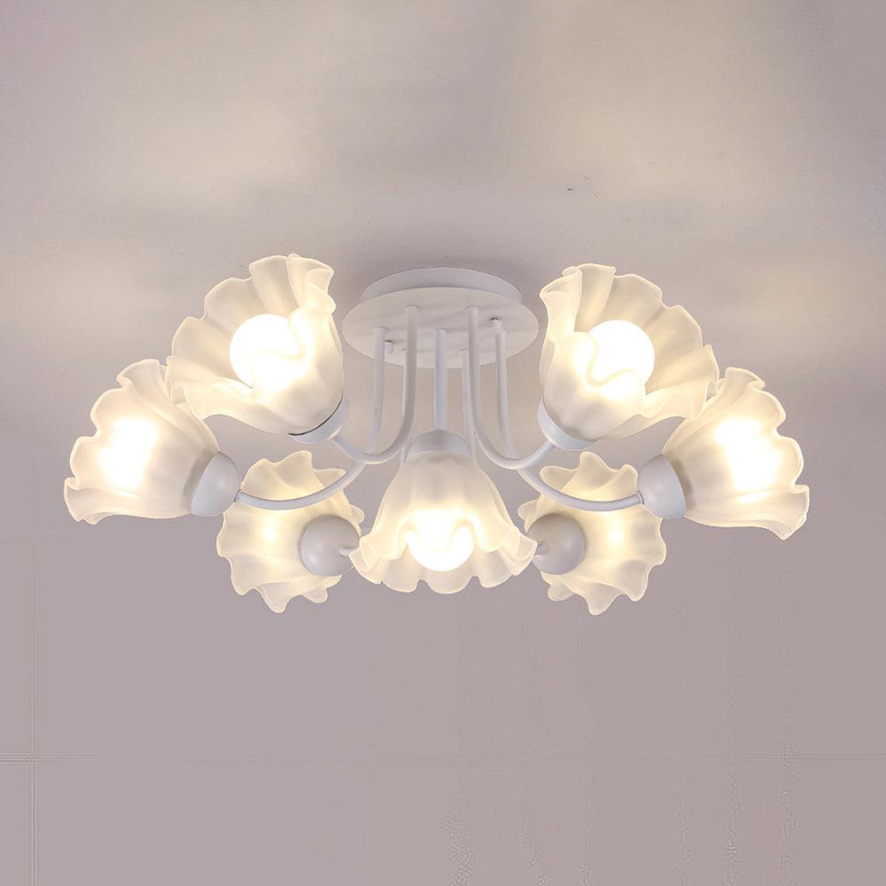 Floral Sculpted Ceiling Lamp - Lumpaz