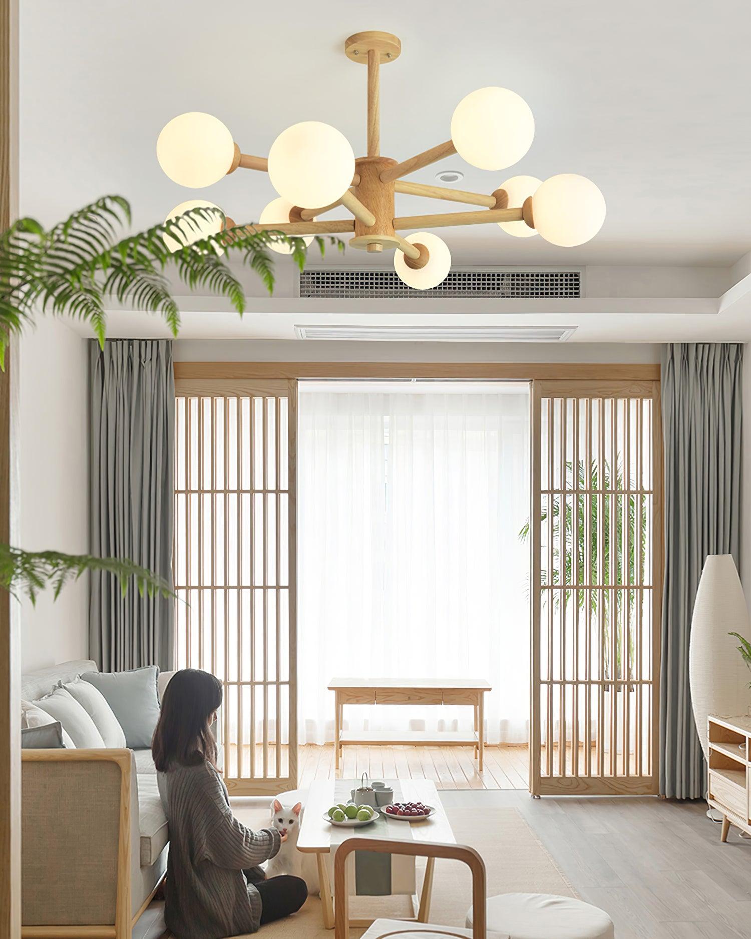 Kozan Wooden Chandelier - Lumpaz