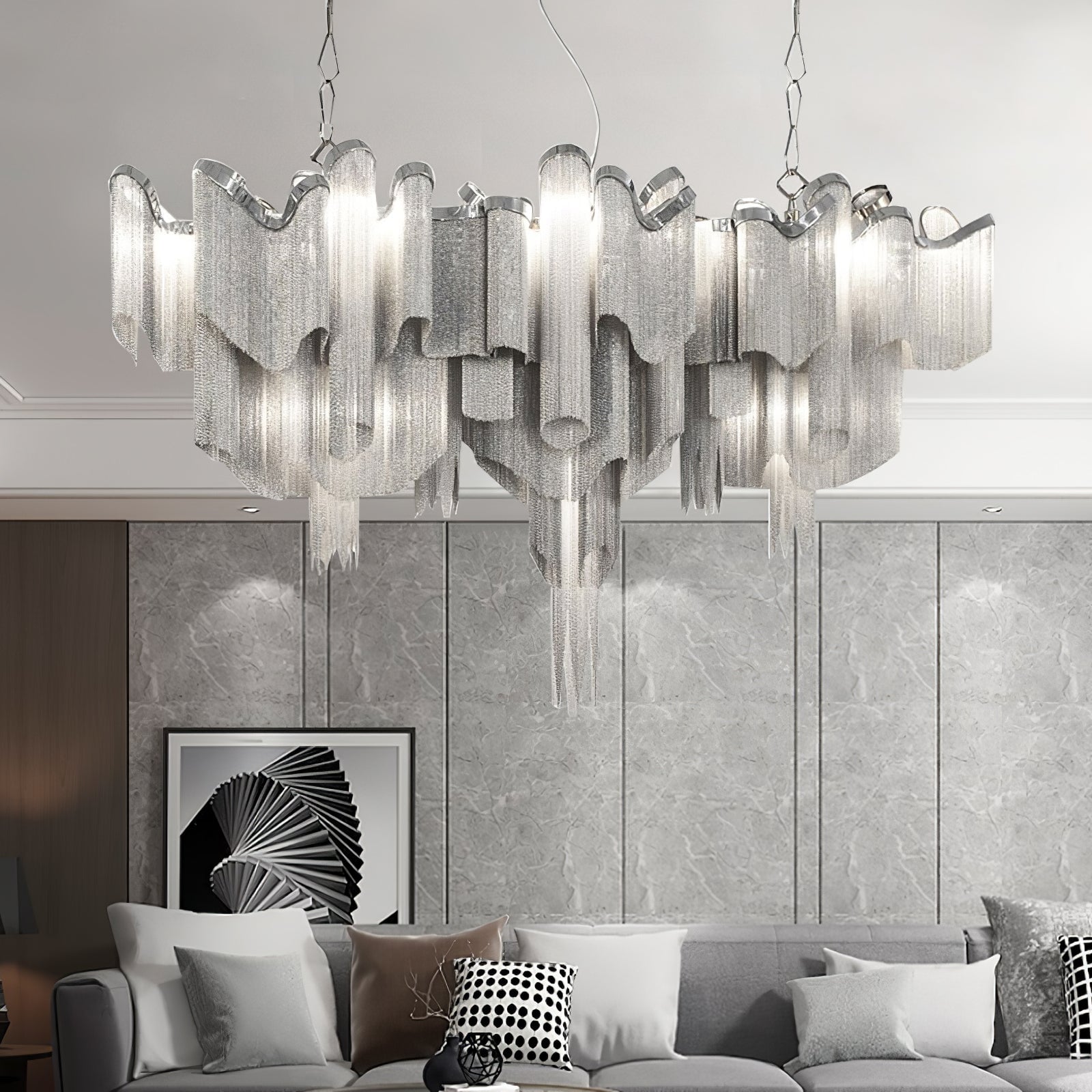 Stream Chain Chandelier - Lumpaz