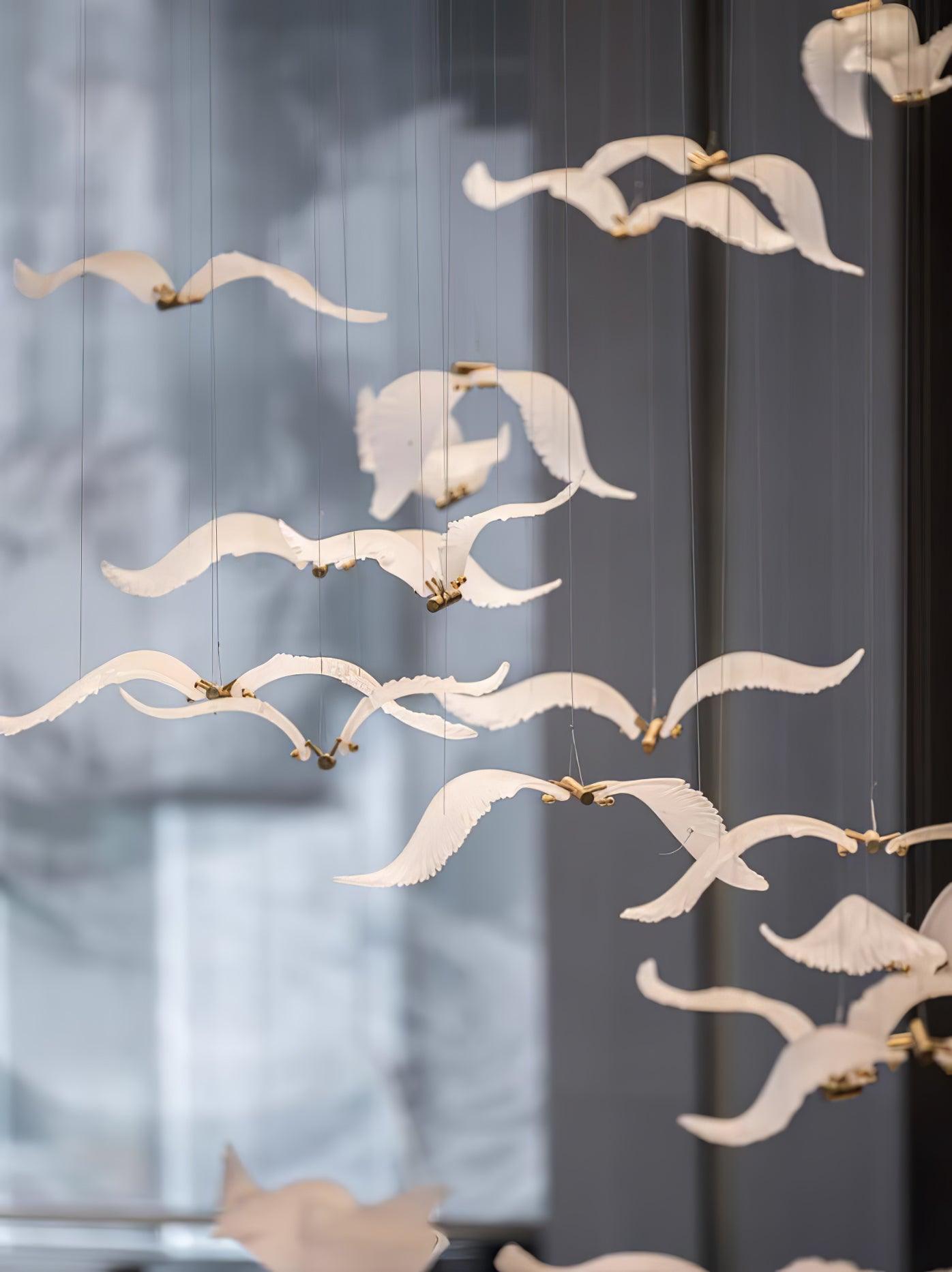 Large Seagull Chandelier - Lumpaz