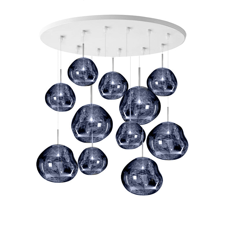 Multi Lava Round Pendant Lamp - Lumpaz