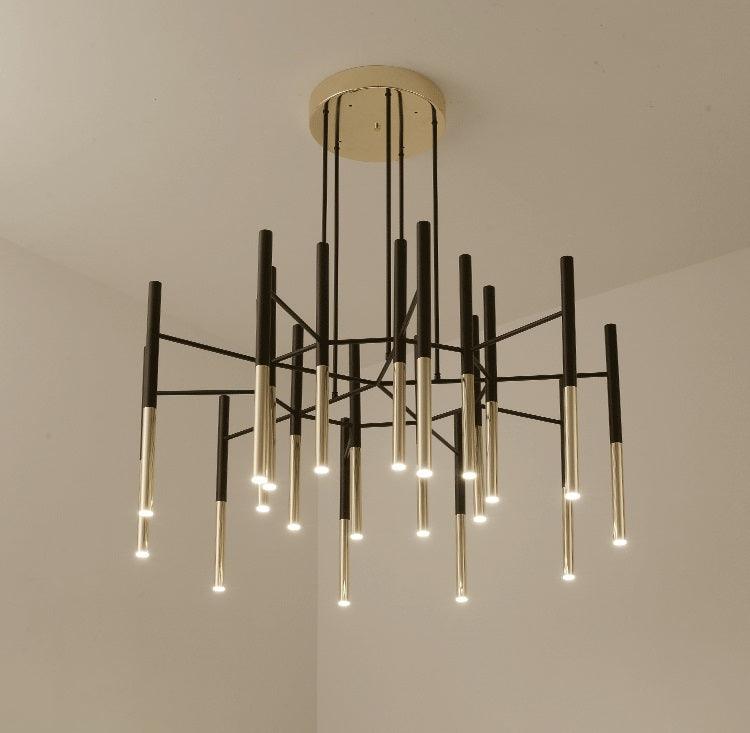 Metal Tubular Chandelier - Lumpaz
