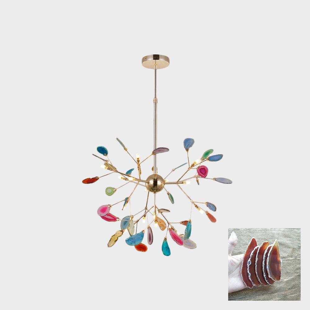 Agate Flake Chandelier - Lumpaz