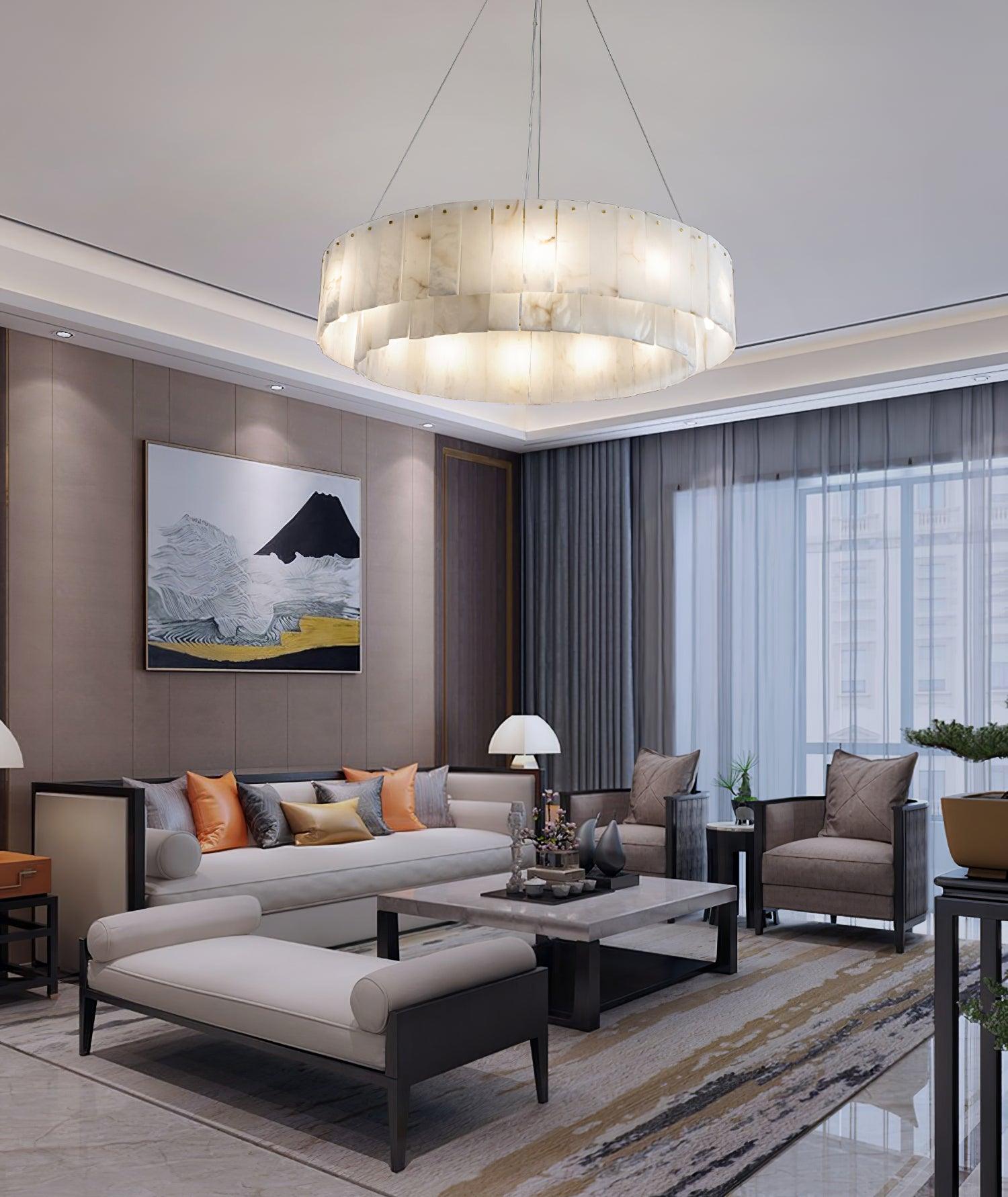 Rock Alabaster Chandelier - Lumpaz