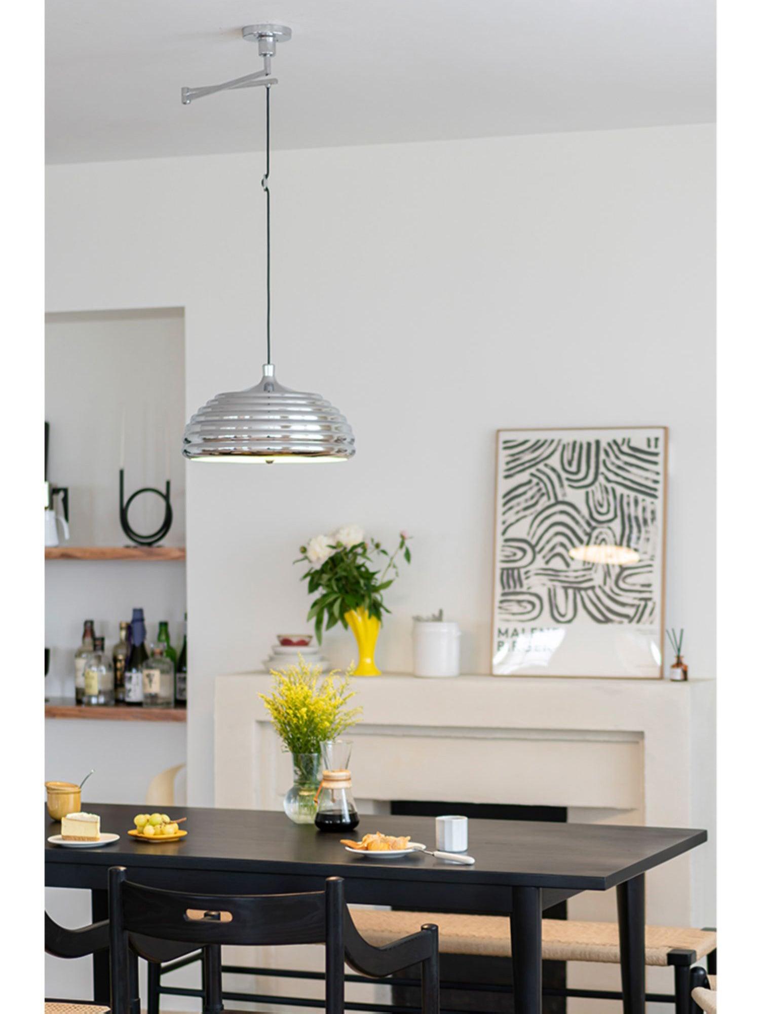 Saturno Chrome Pendant Lamp - Lumpaz