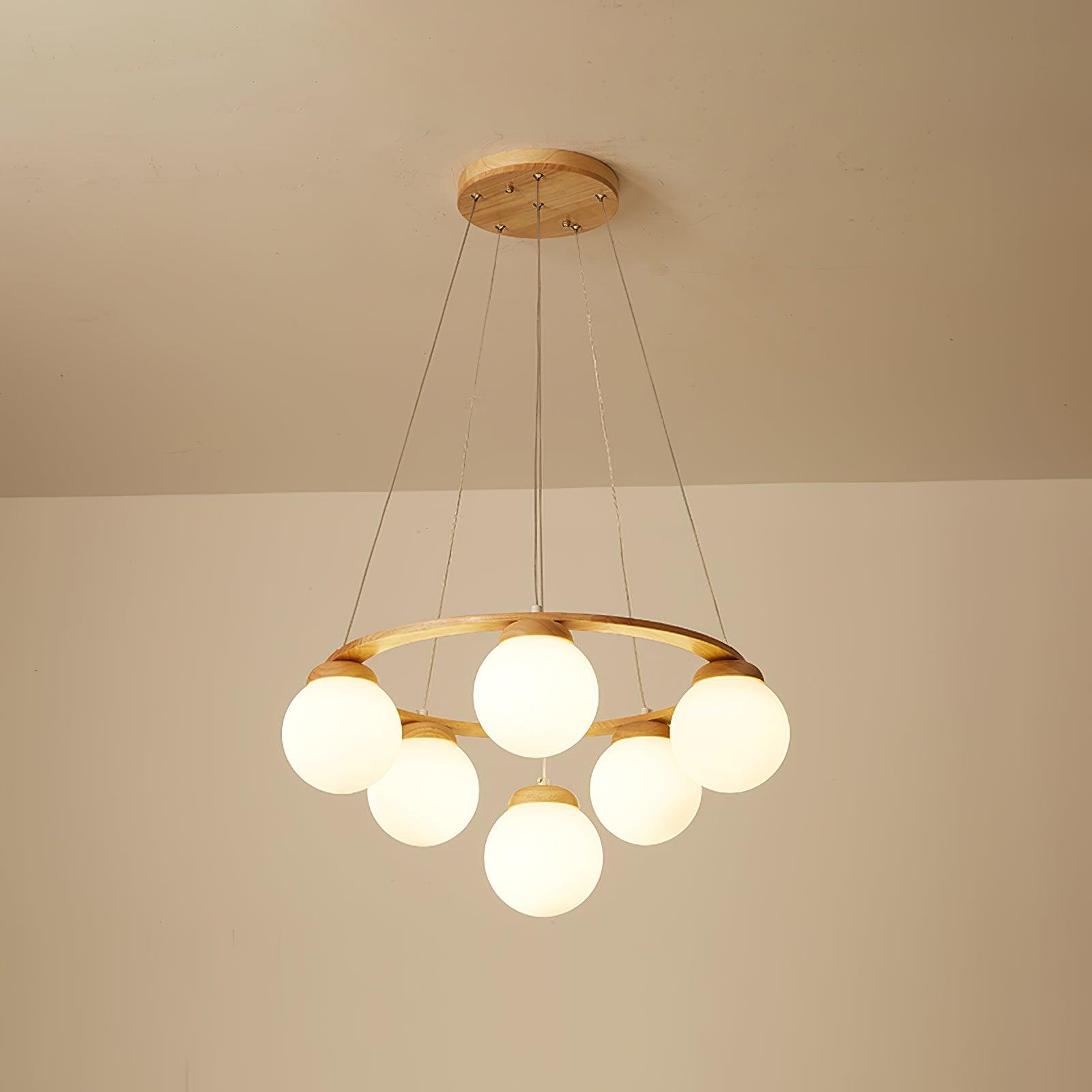 Nuura Miira Wood Chandelier - Lumpaz