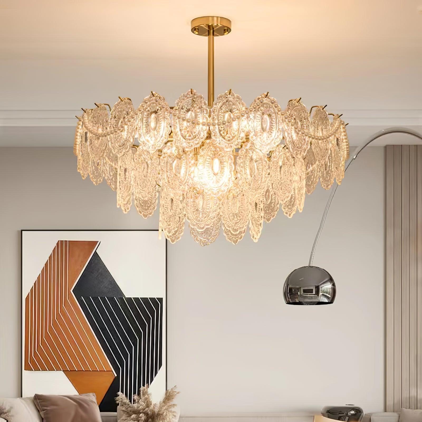 Wave Pearl Chandelier - Lumpaz