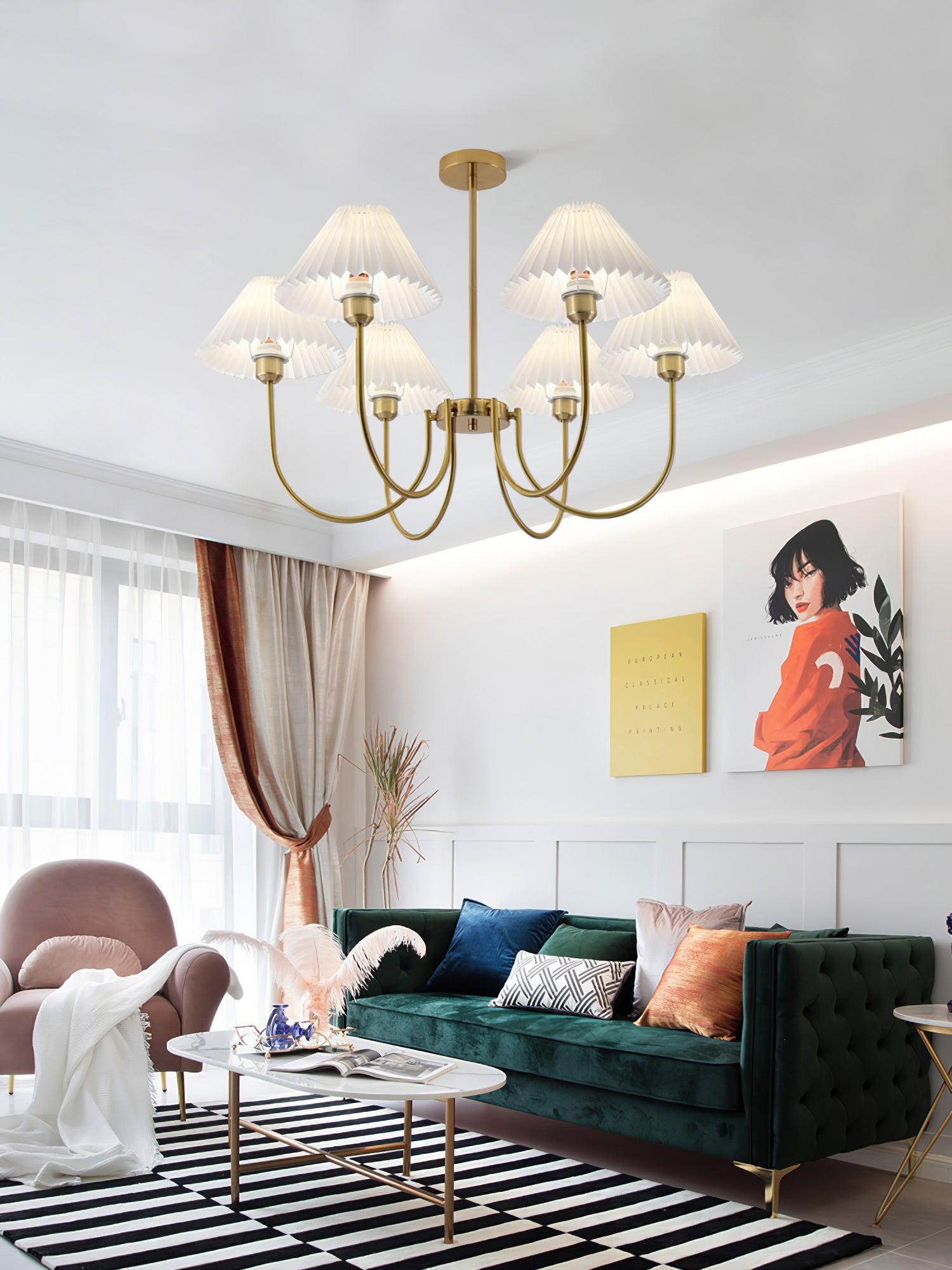 Lenore Pleated Chandelier - Lumpaz