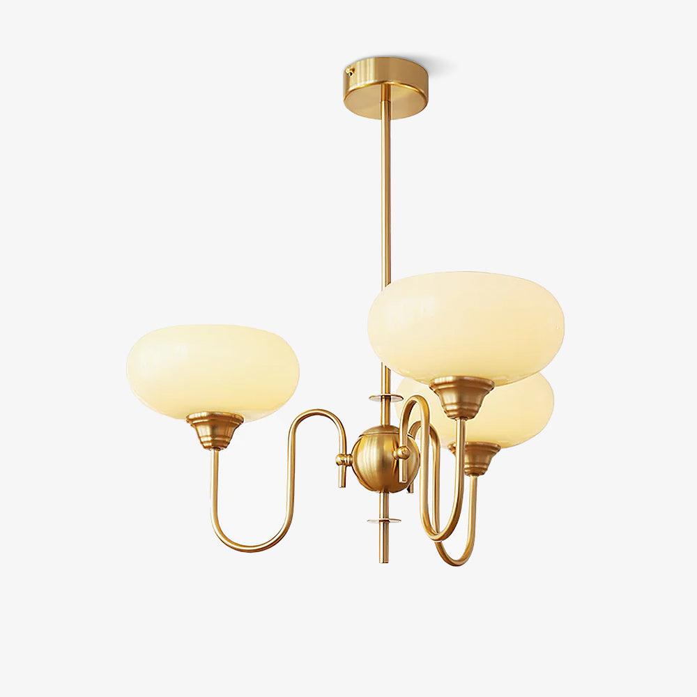 Creamy Persimmon Chandelier - Lumpaz