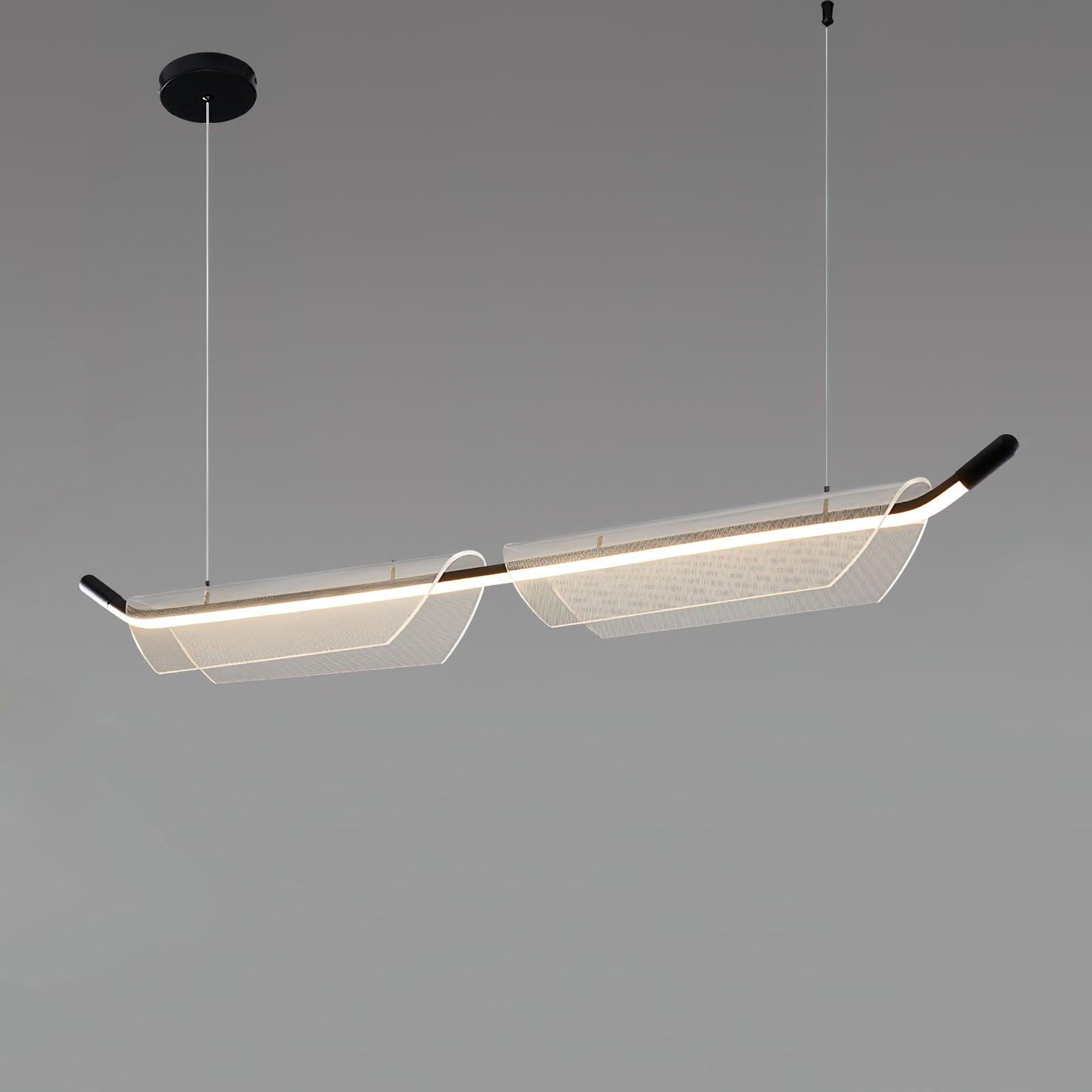 Two Boats Acrylic Pendant Light - Lumpaz