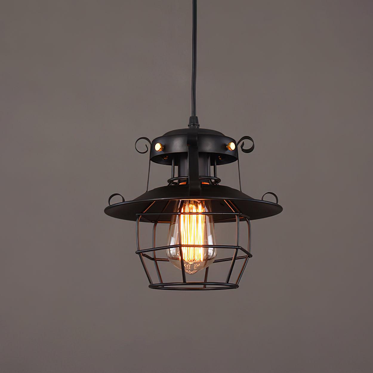 Retro Birdcage Pendant Light - Lumpaz