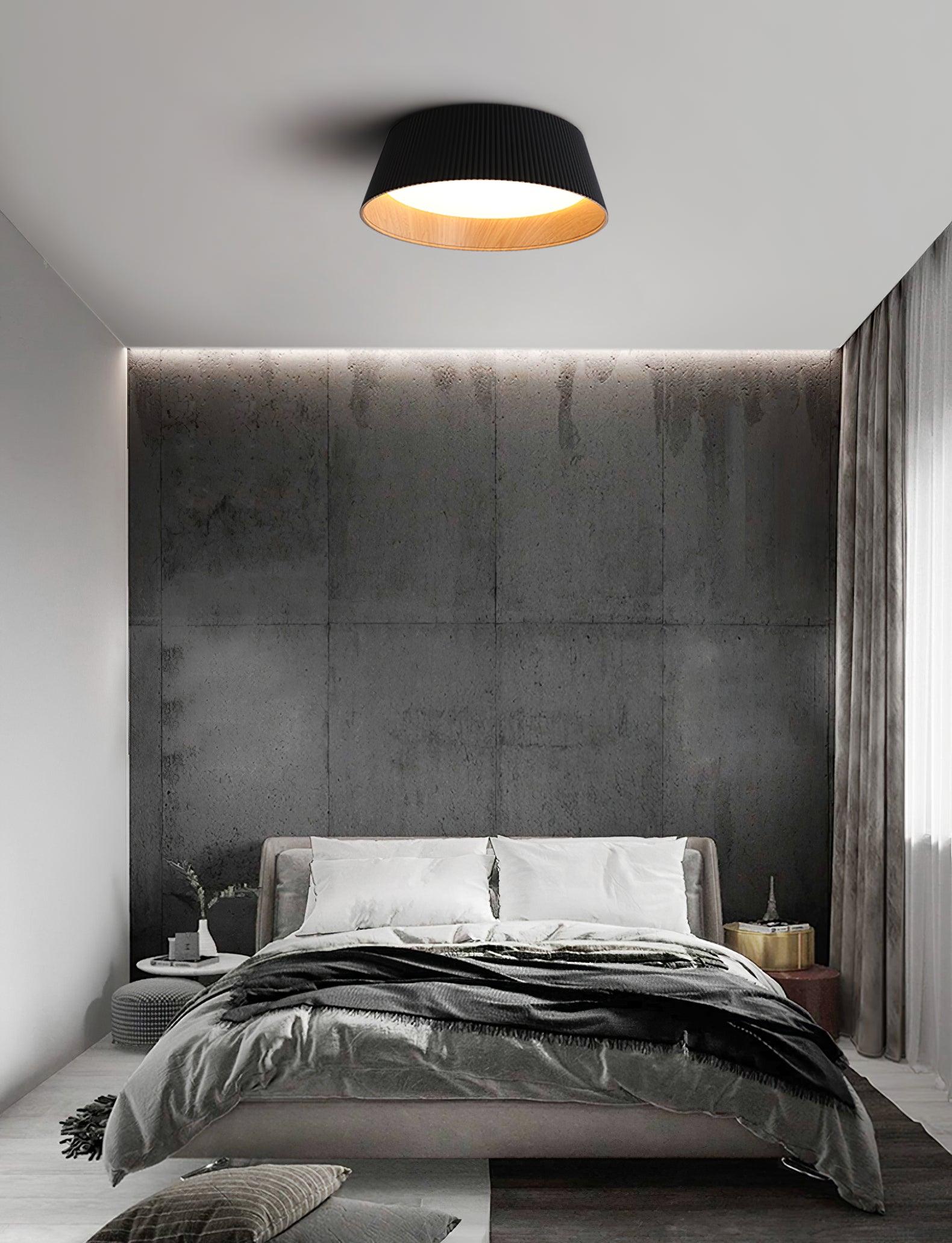 Modern Ribbed Ceiling Light - Lumpaz