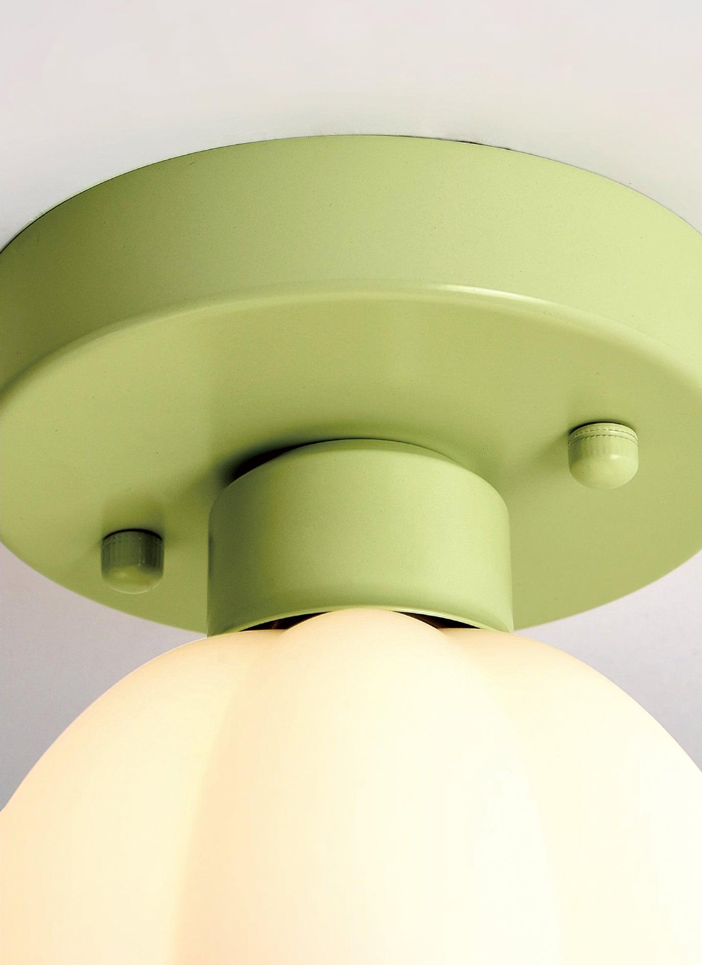 Flower Shaded Semi Flushmount Light - Lumpaz