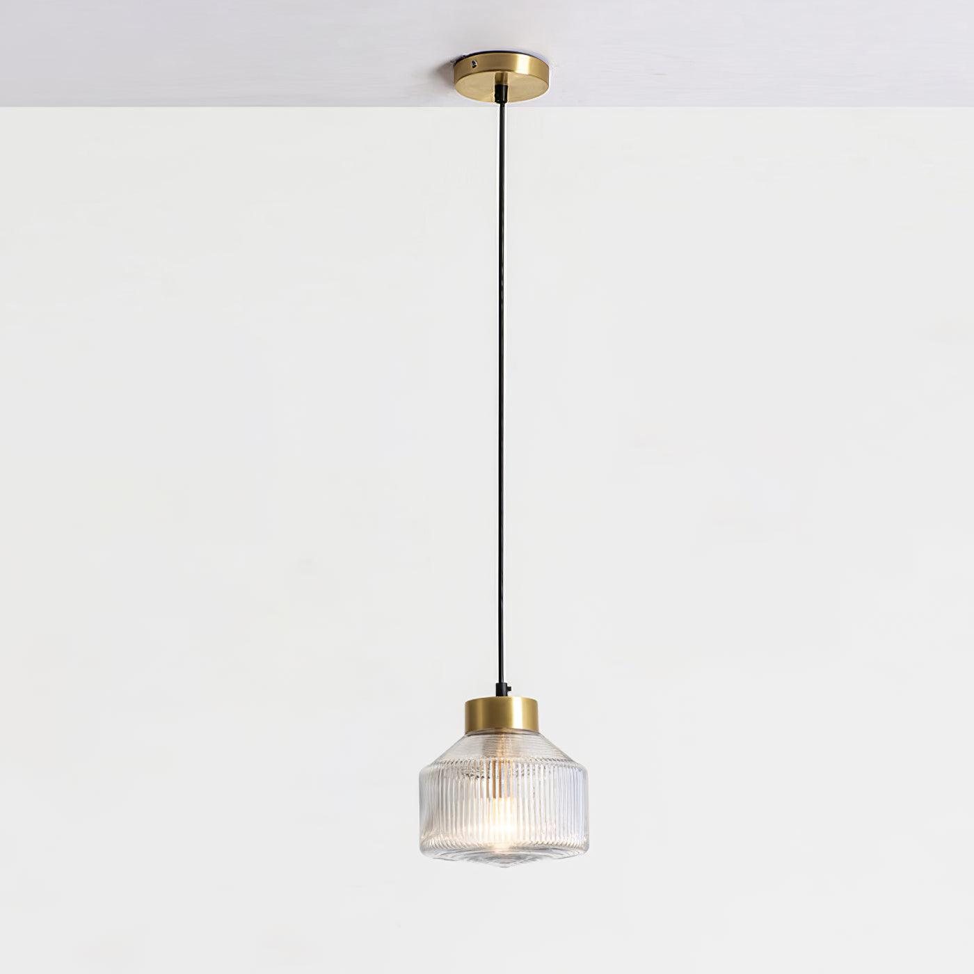 Striped Spinning Top Pendant Light - Lumpaz