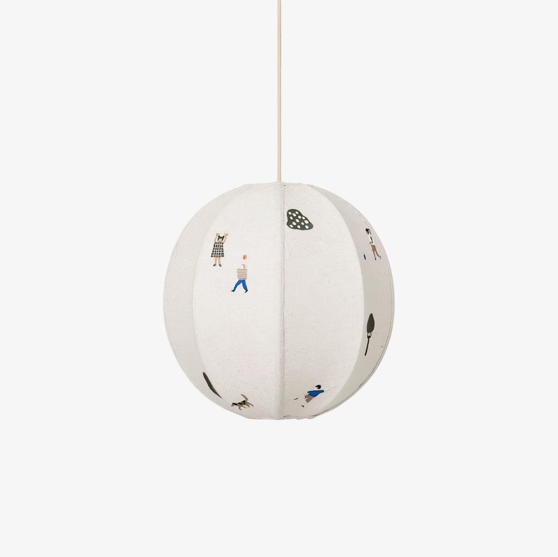 Park Embroidered Textile Pendant Lamp - Lumpaz
