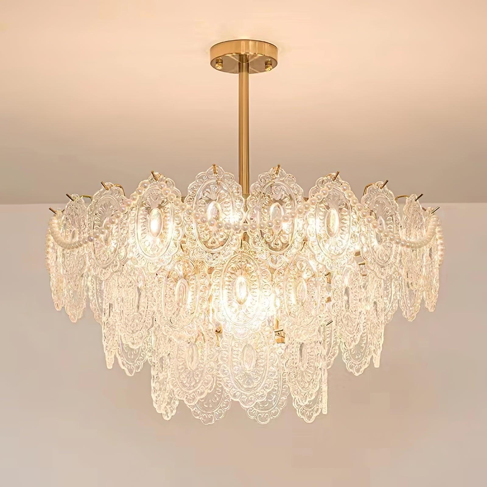 Wave Pearl Chandelier - Lumpaz