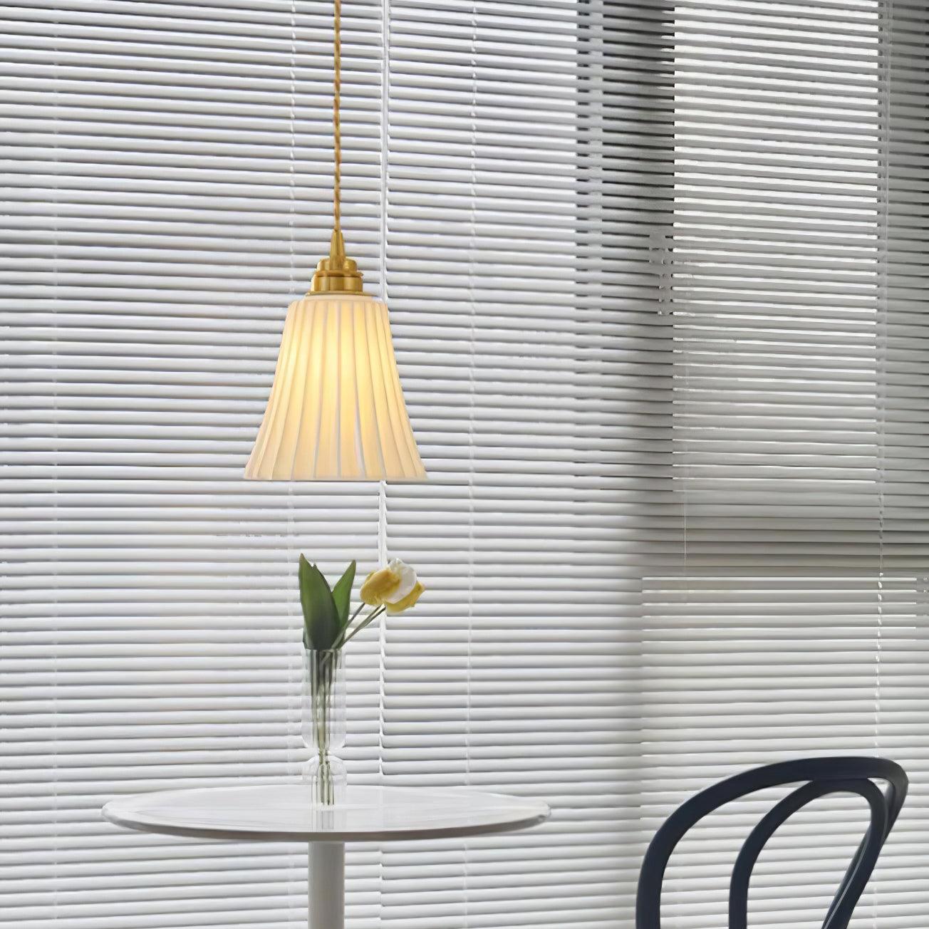 Trumpet Ceramic Pendant Light - Lumpaz