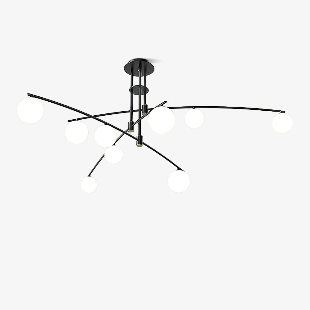 Modern Long Arm Chandelier - Lumpaz