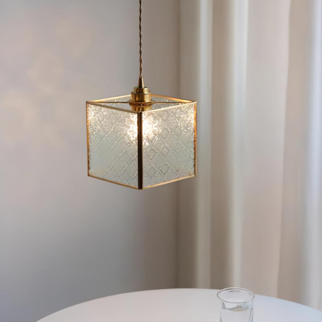 Patterned Glass Pendant Lamp - Lumpaz