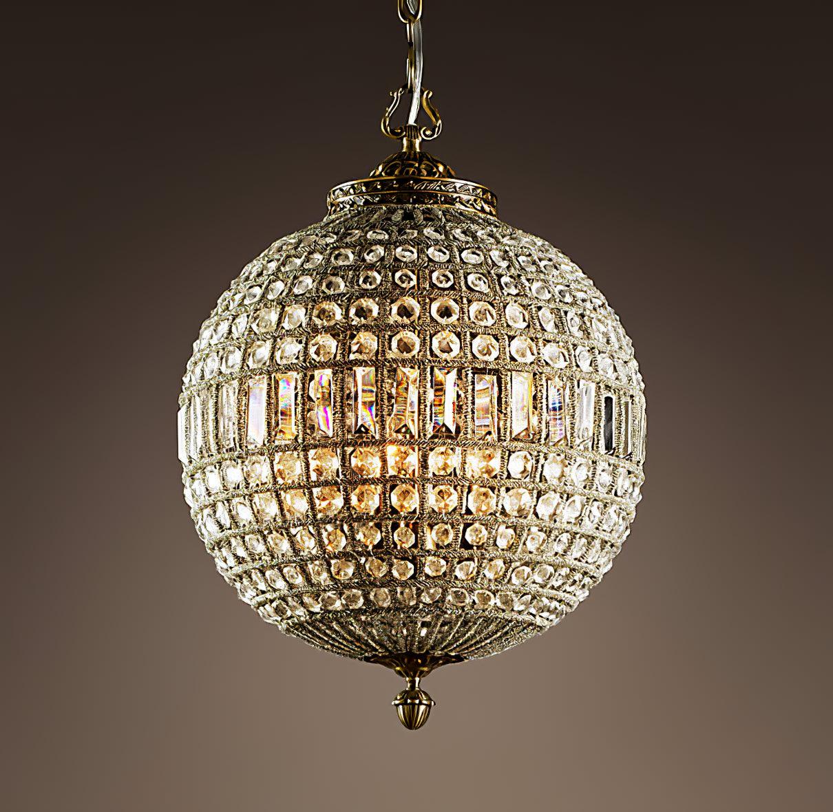 Traditional Gold Globe Chandelier - Lumpaz