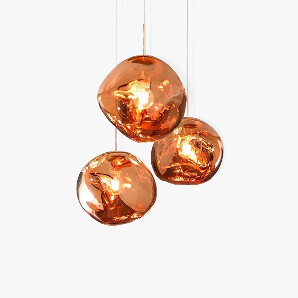 Multi Lava Round Pendant Lamp - Lumpaz