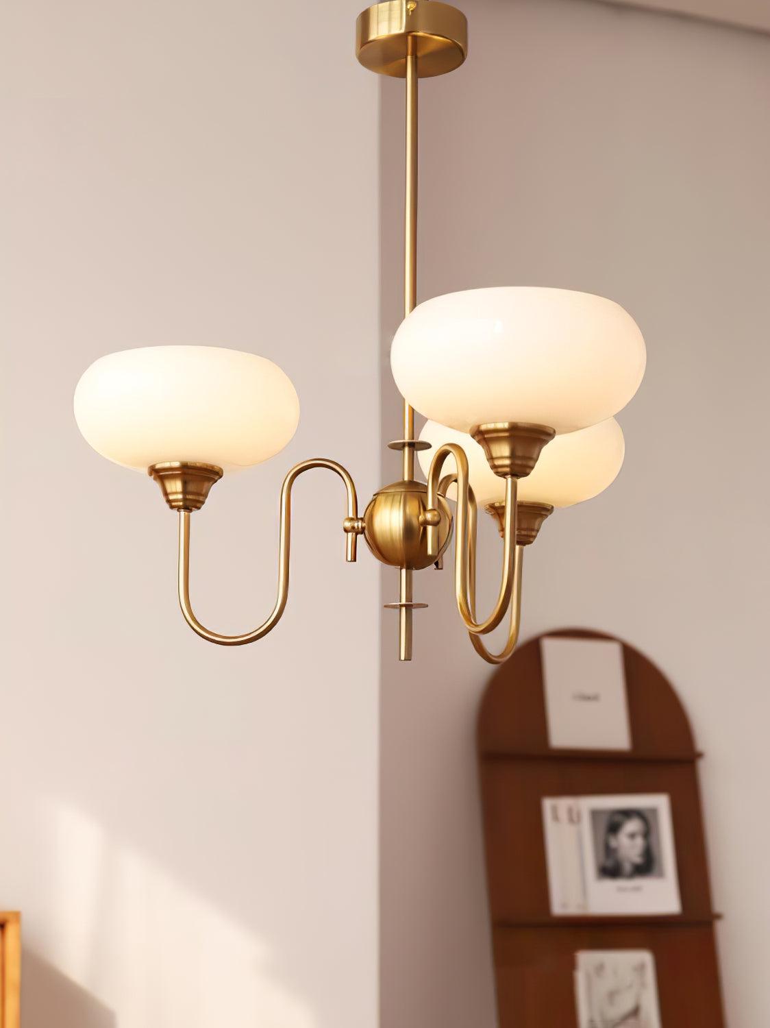Creamy Persimmon Chandelier - Lumpaz