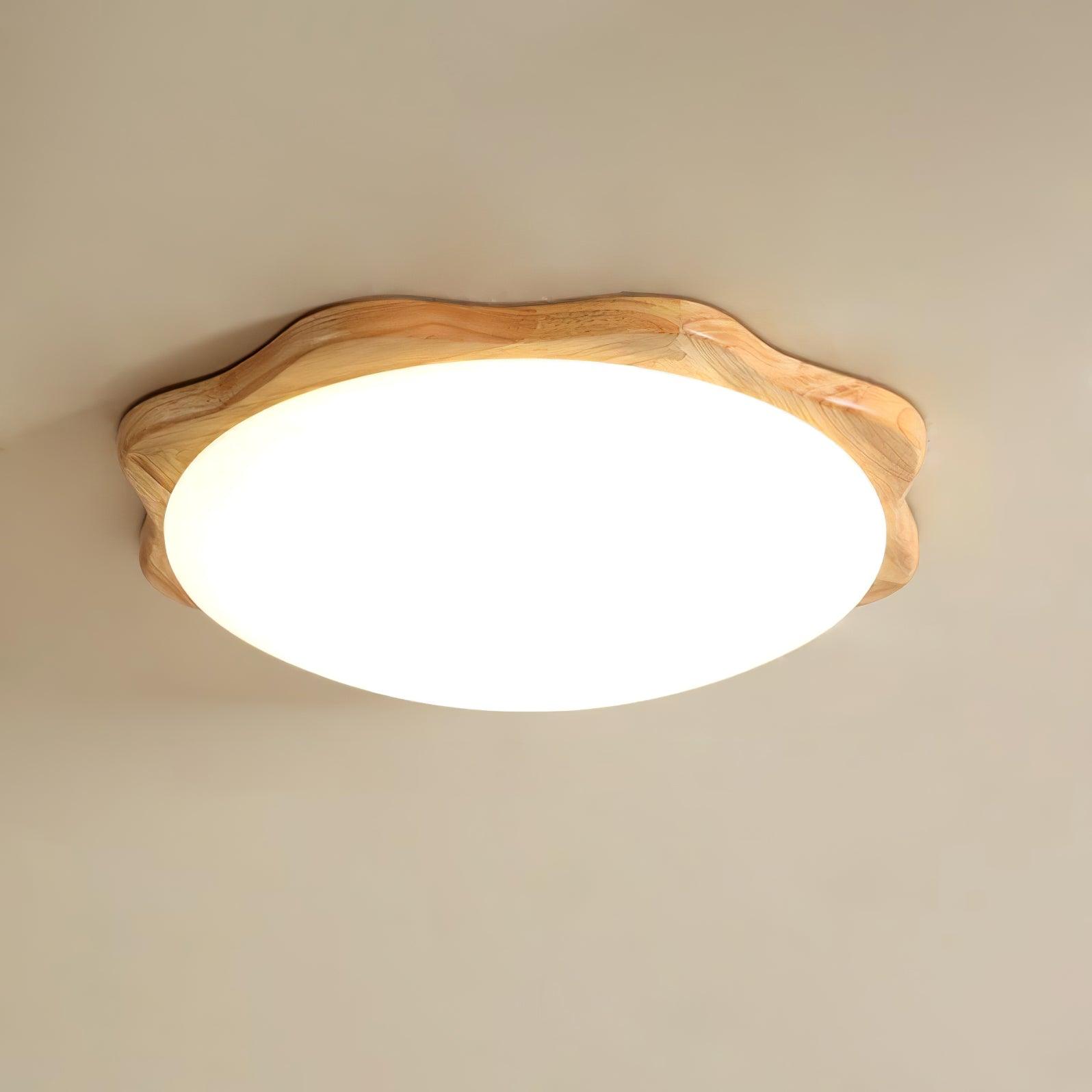 Drum Wood Ceiling Lamp - Lumpaz
