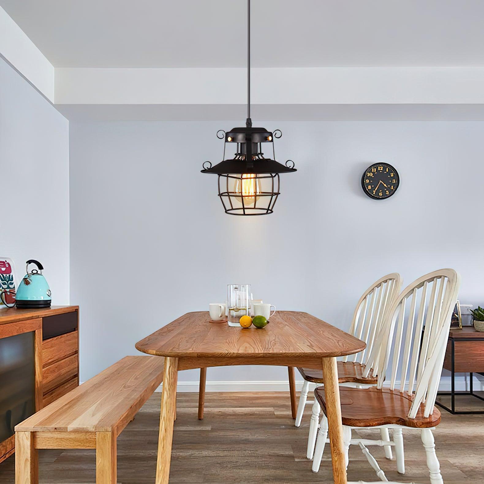 Retro Birdcage Pendant Light - Lumpaz