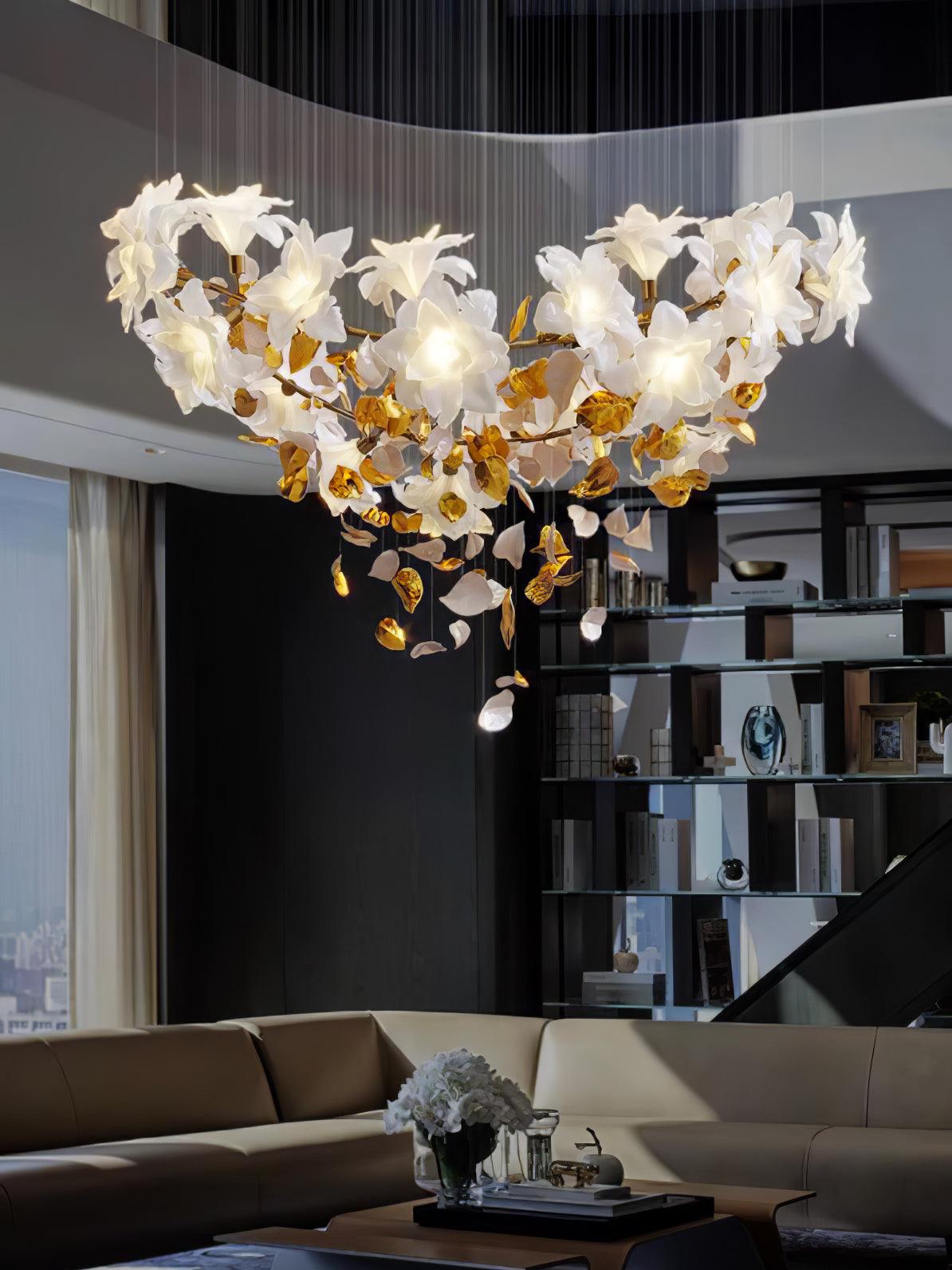 Flying Flowers Fluttering Chandelier - Lumpaz