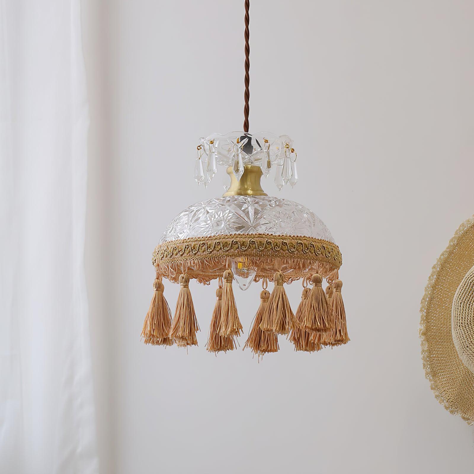 Bowl Tassel Pendant Light - Lumpaz