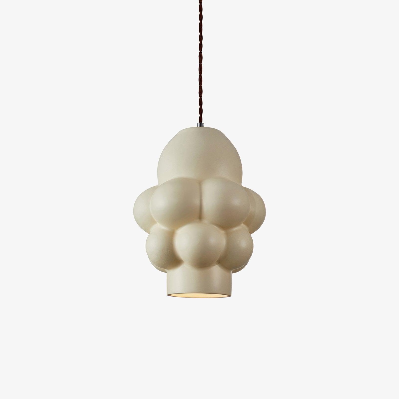 Resin Cream Pendant Lamp - Lumpaz