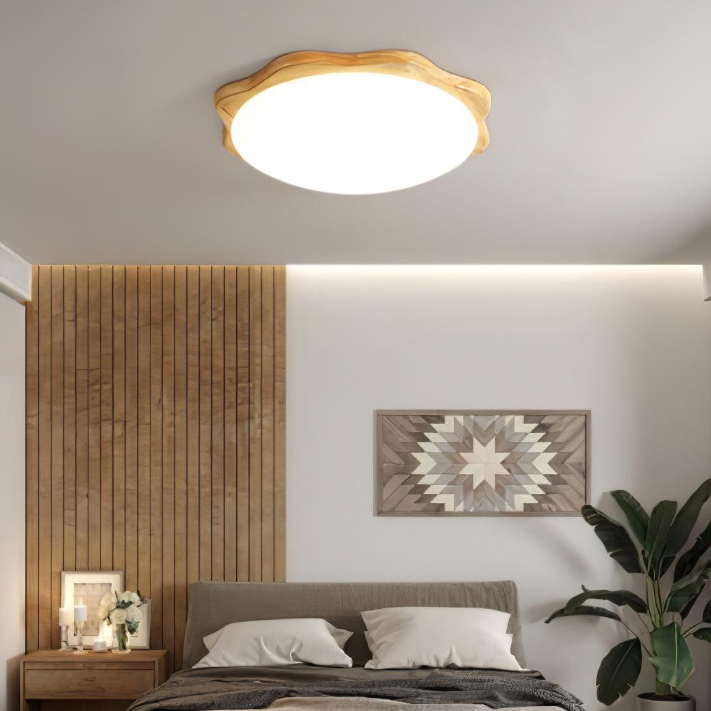 Drum Wood Ceiling Lamp - Lumpaz
