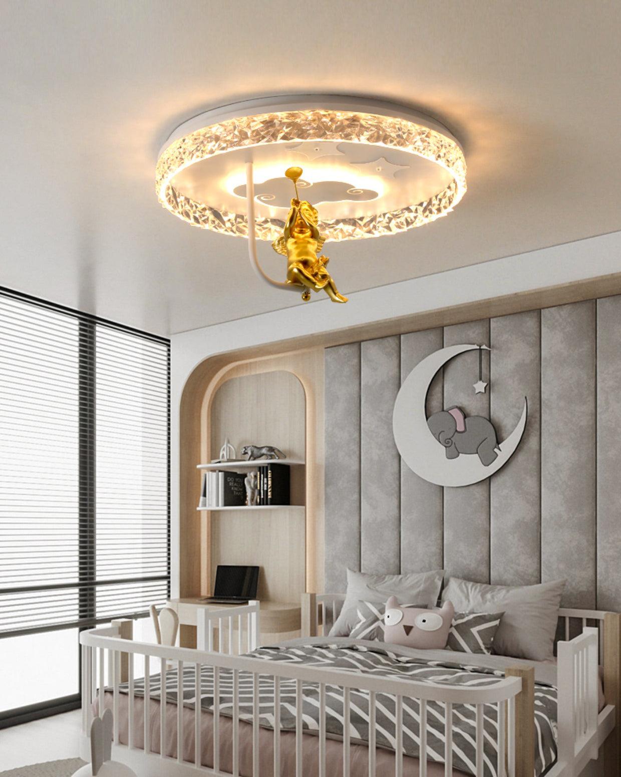 Round Carousel Children's Ceiling Lamp - Lumpaz
