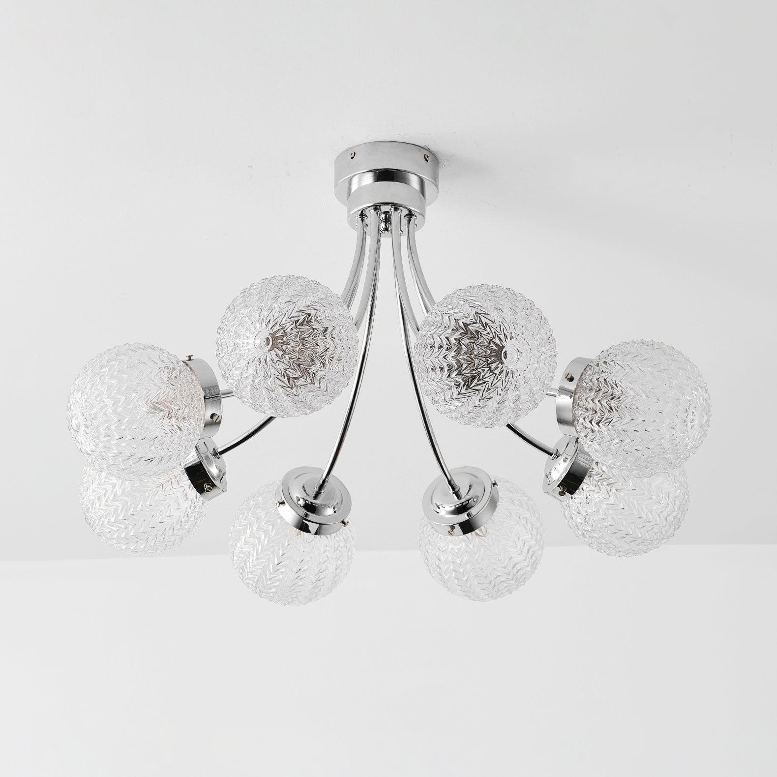 Carved Glass Ceiling Lamp - Lumpaz