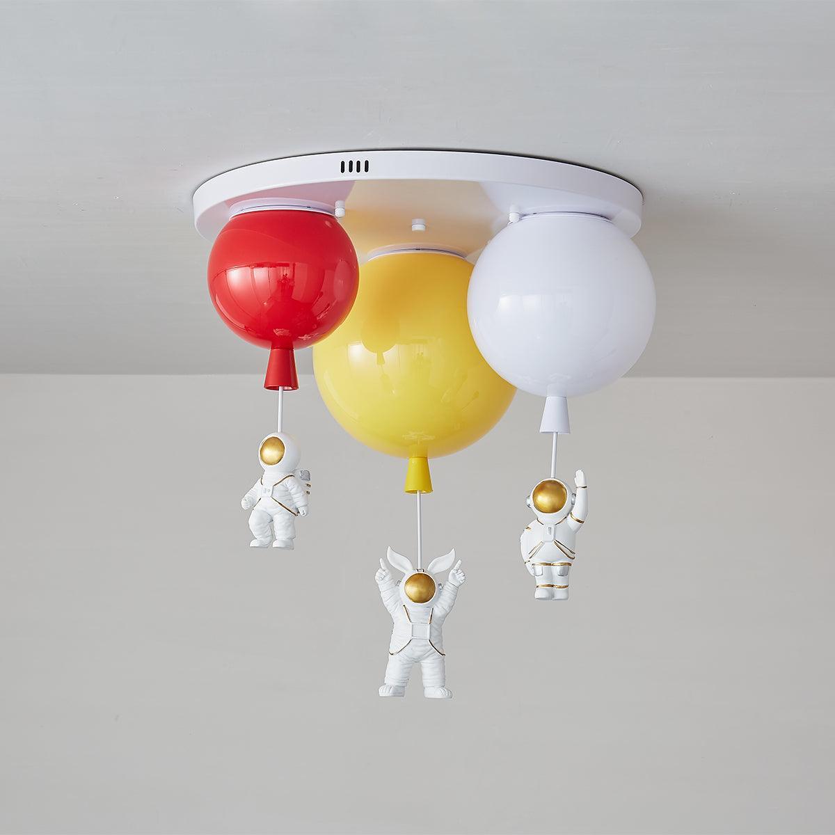 Astronaut Glossy Balloon Ceiling Lamp - Lumpaz