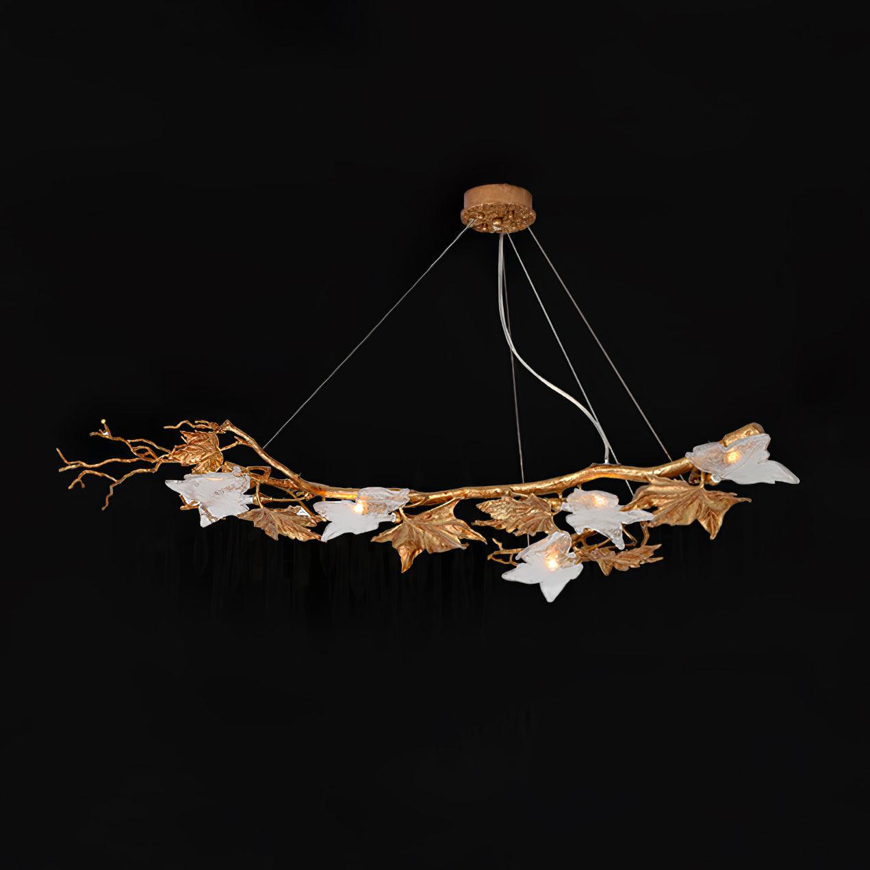Folio Branch Brass Chandelier - Lumpaz