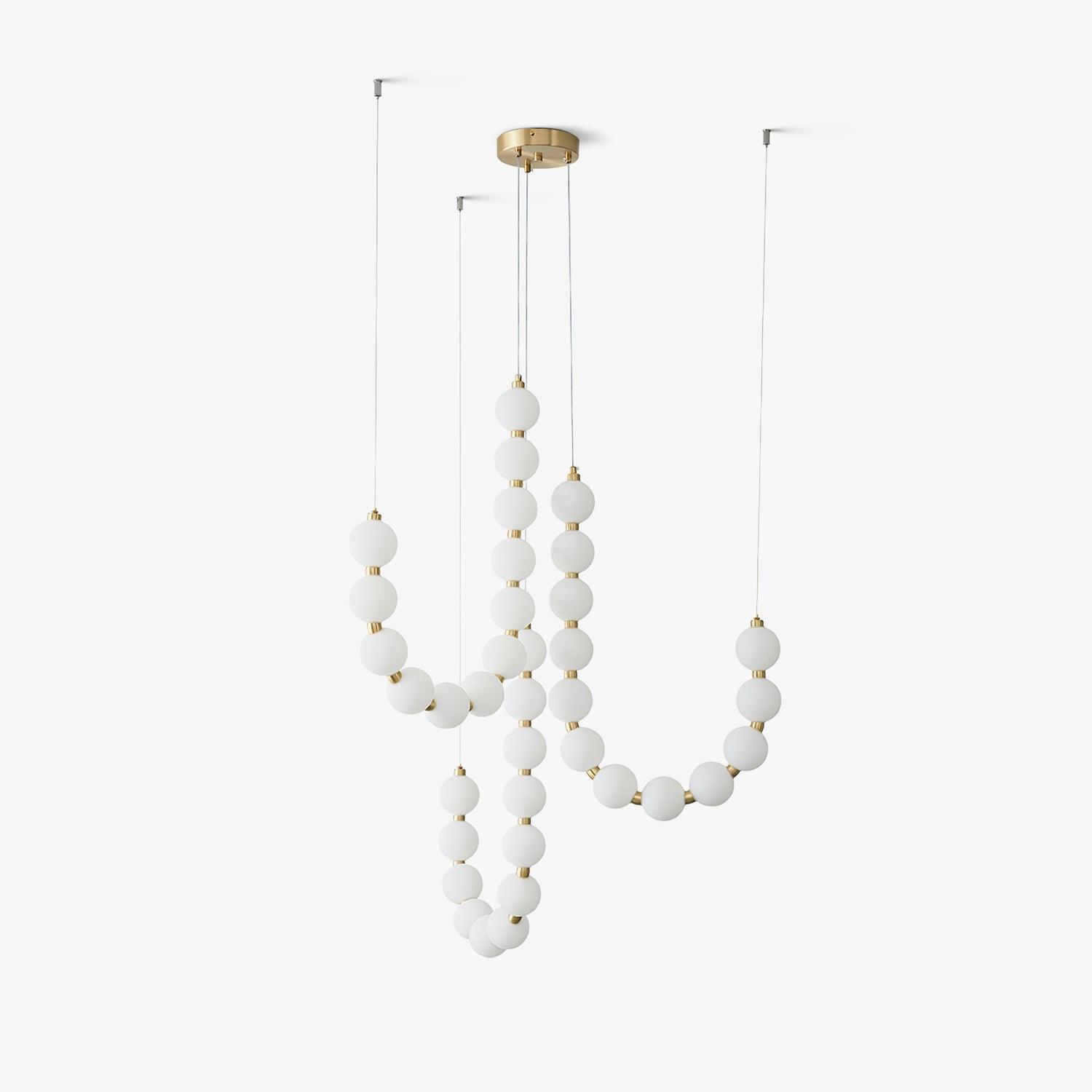 Acrylic Pearl Necklace Chandelier - Lumpaz