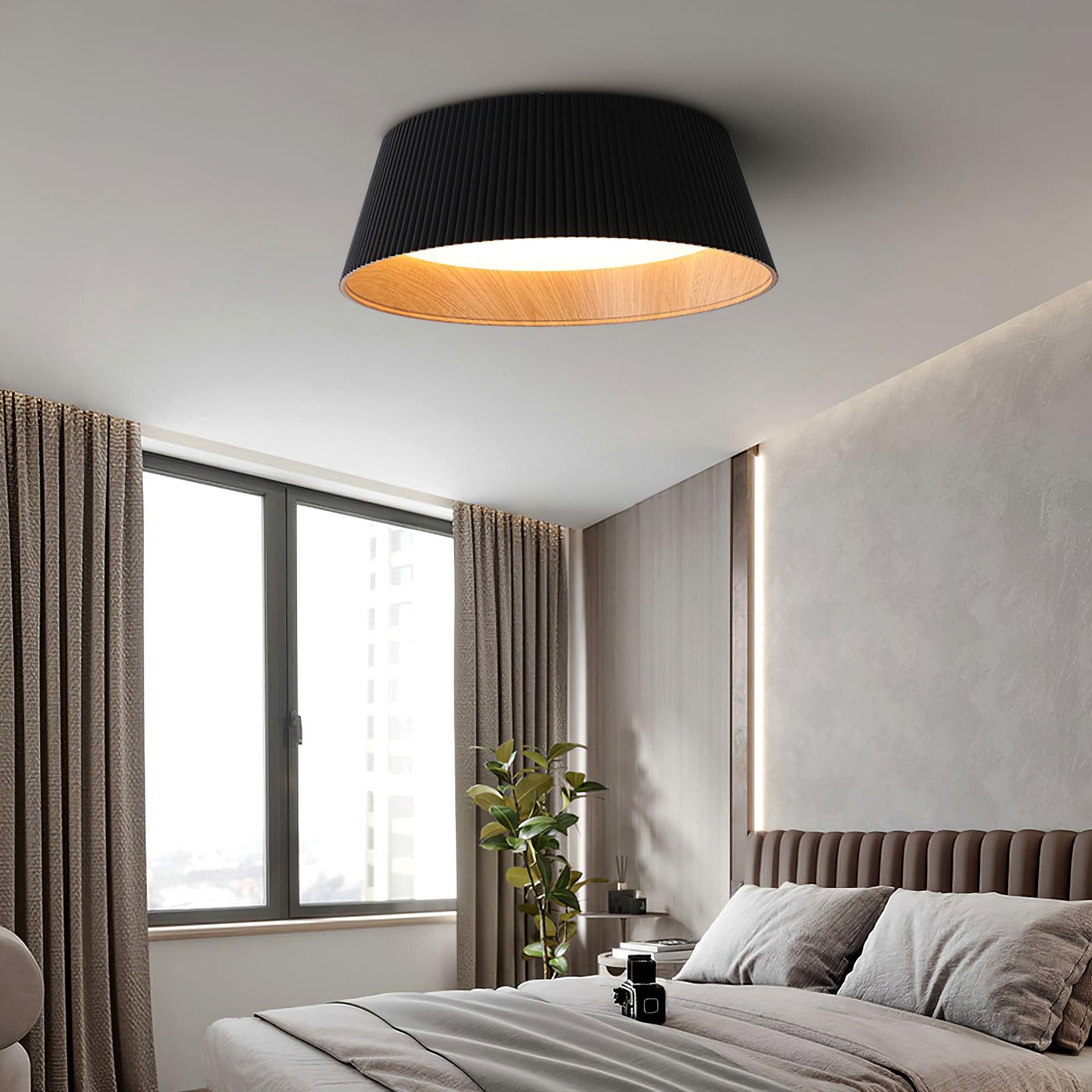 Modern Ribbed Ceiling Light - Lumpaz