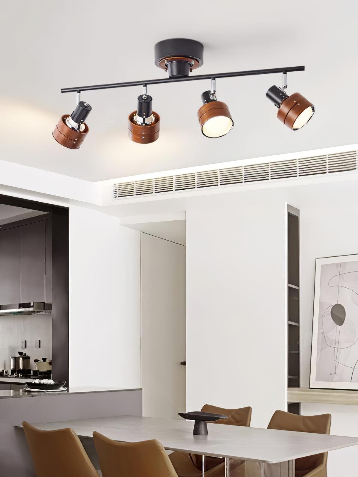 Wooden Adjustable Spot Ceiling Lamp - Lumpaz