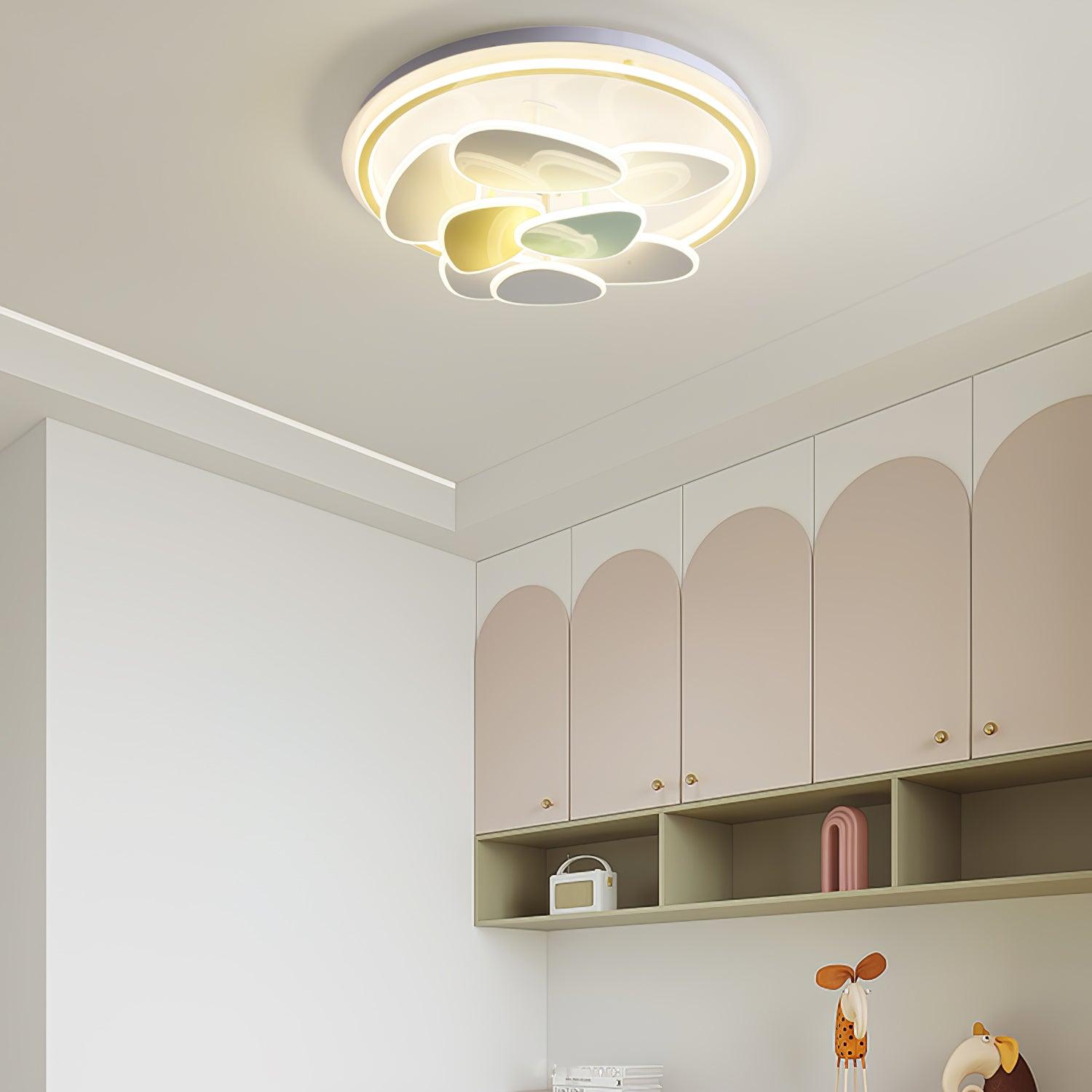 Colorful Cloud Round Ceiling Lamp - Lumpaz