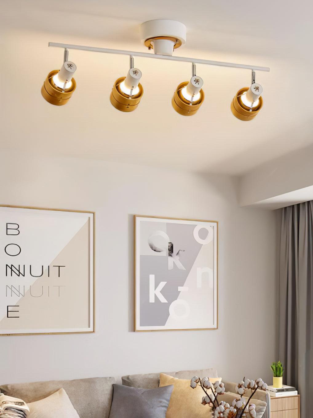 Wooden Adjustable Spot Ceiling Lamp - Lumpaz