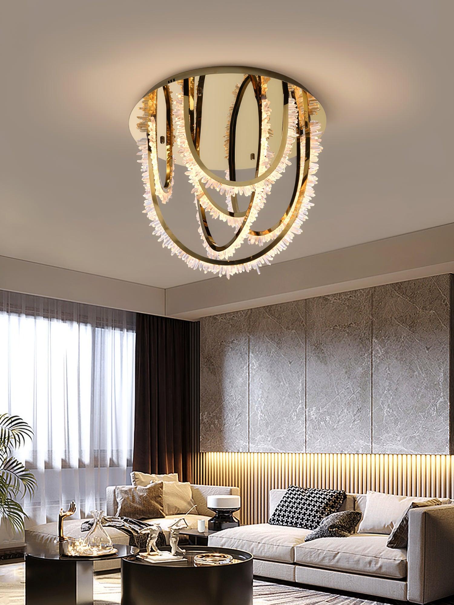 Crystal Corde Ceiling Light - Lumpaz