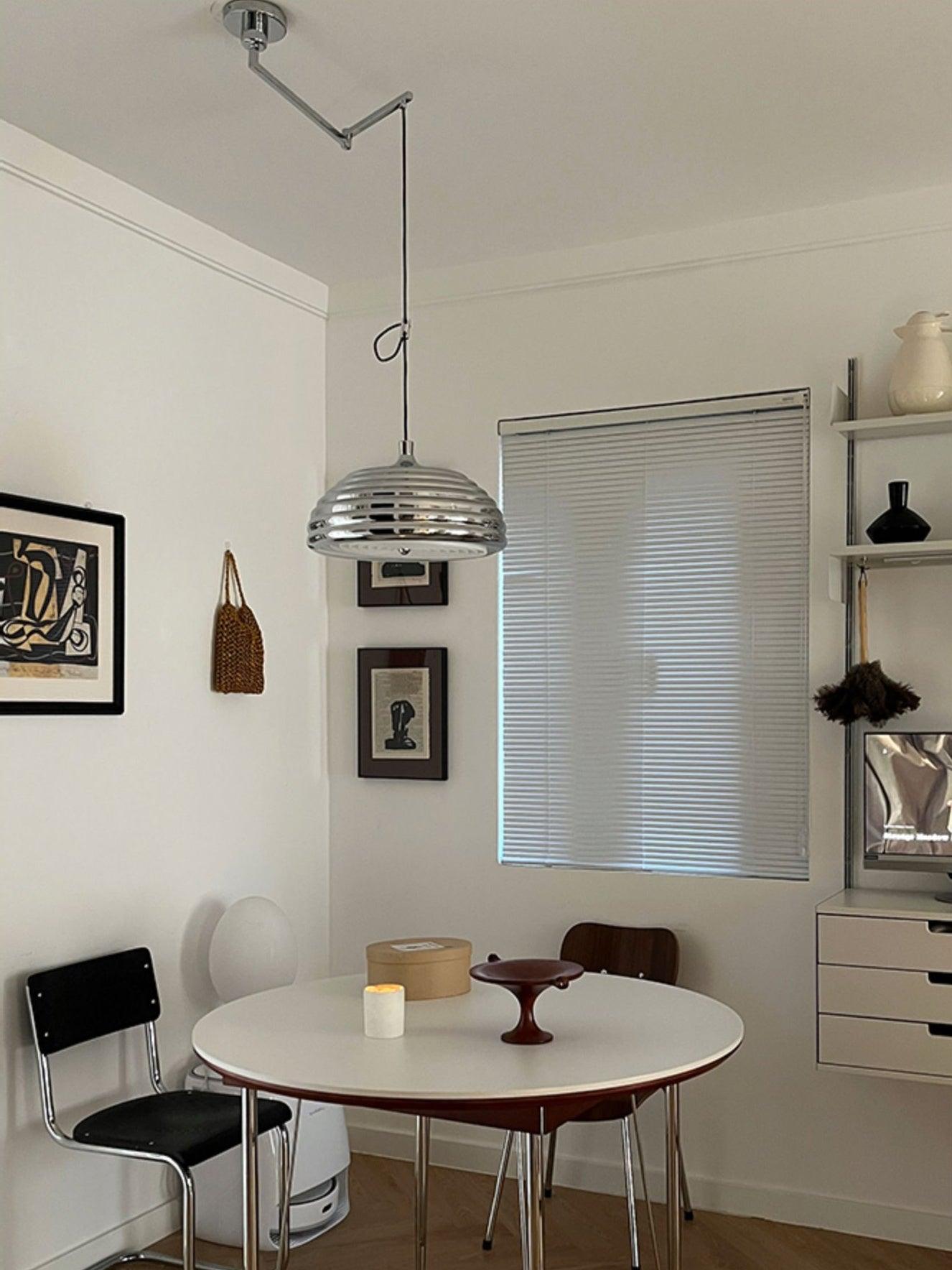 Saturno Chrome Pendant Lamp - Lumpaz