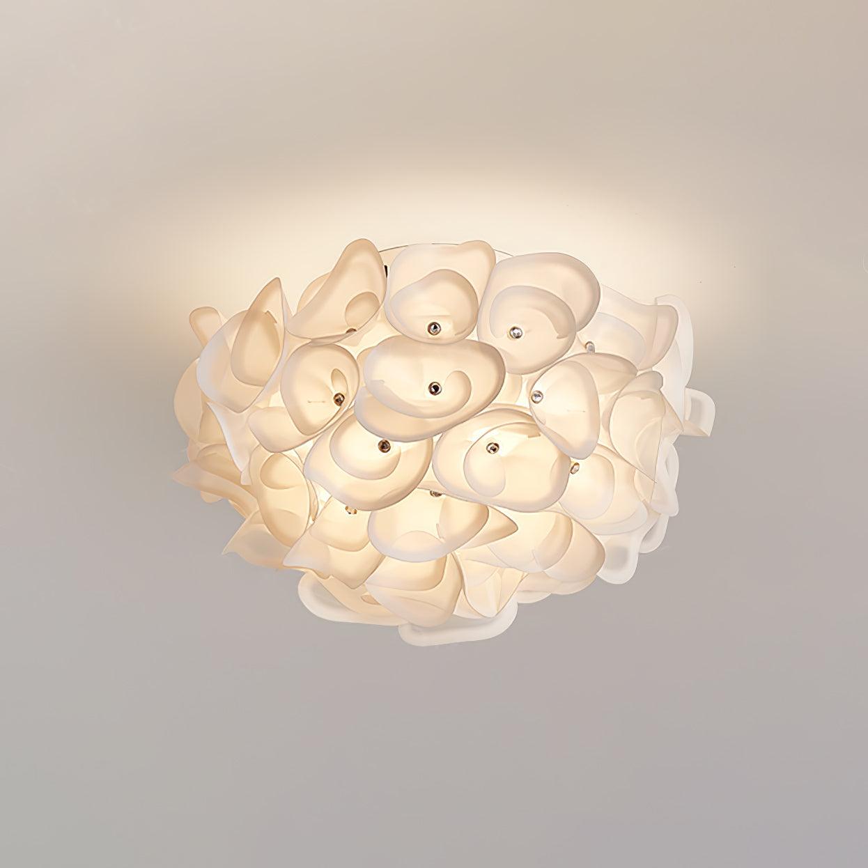 White Hydrangea Ceiling Lamp - Lumpaz
