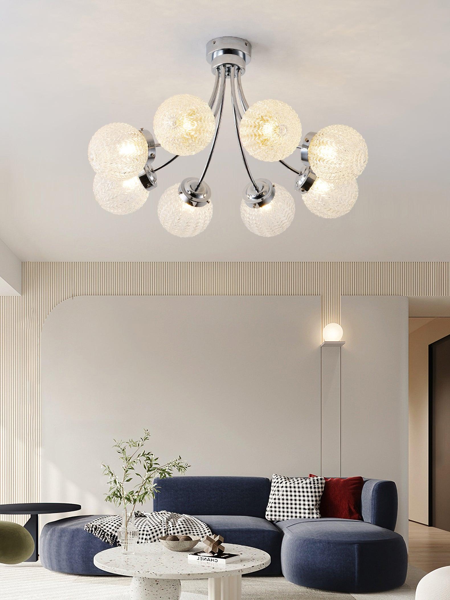 Carved Glass Ceiling Lamp - Lumpaz
