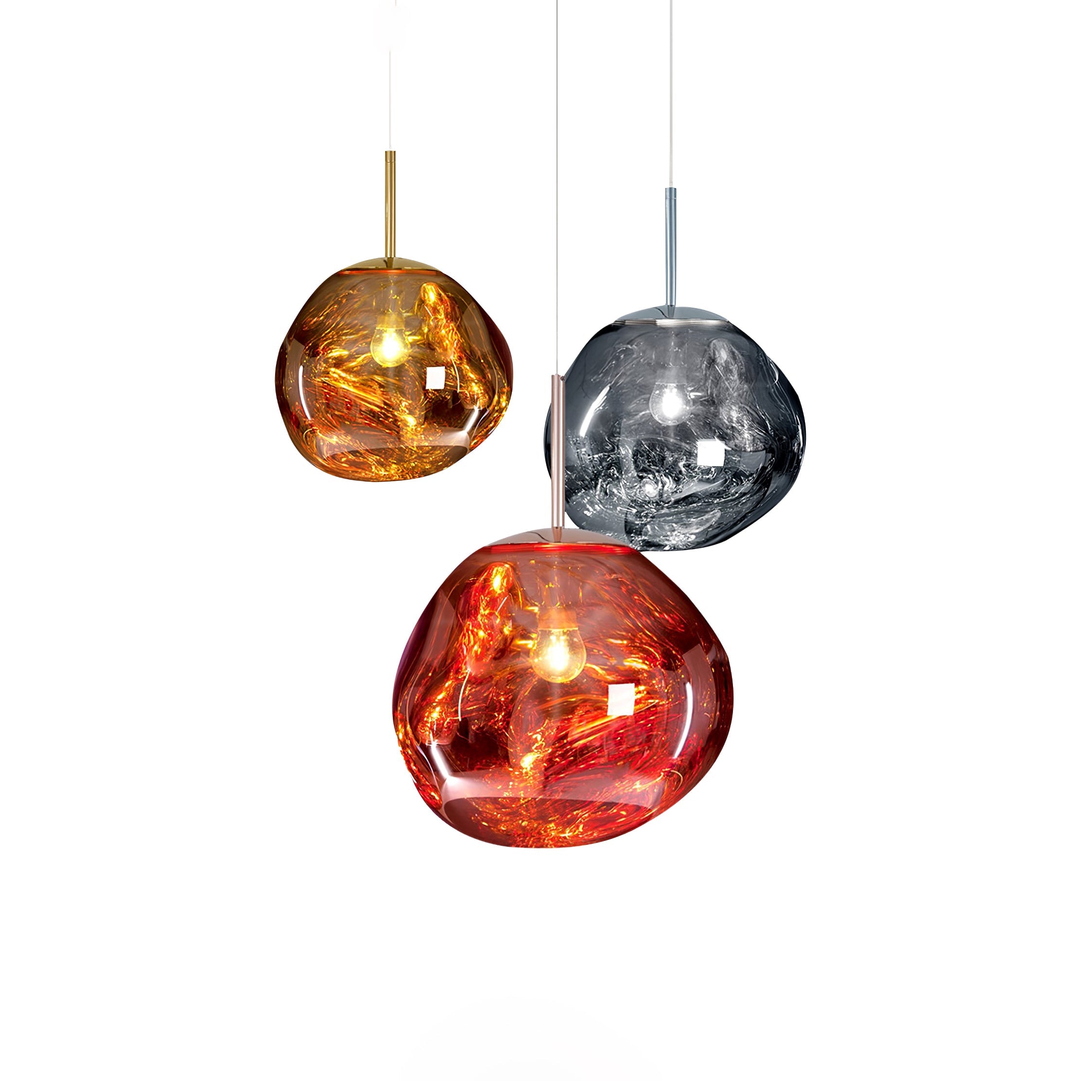Multi Lava Round Pendant Lamp - Lumpaz