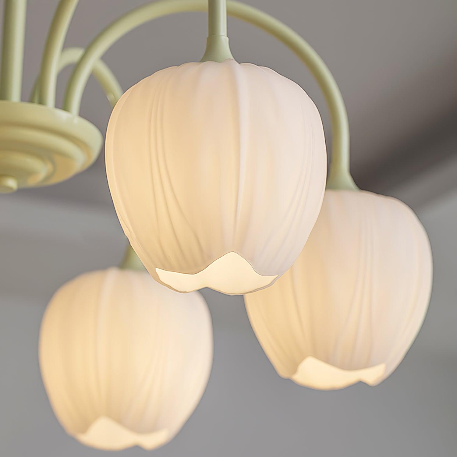 Tulip Matcha Chandelier - Lumpaz
