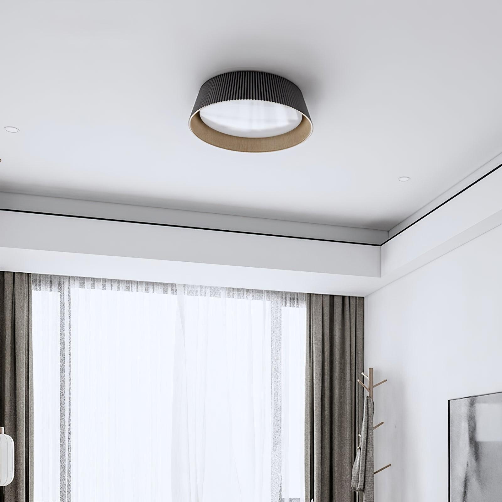 Modern Ribbed Ceiling Light - Lumpaz