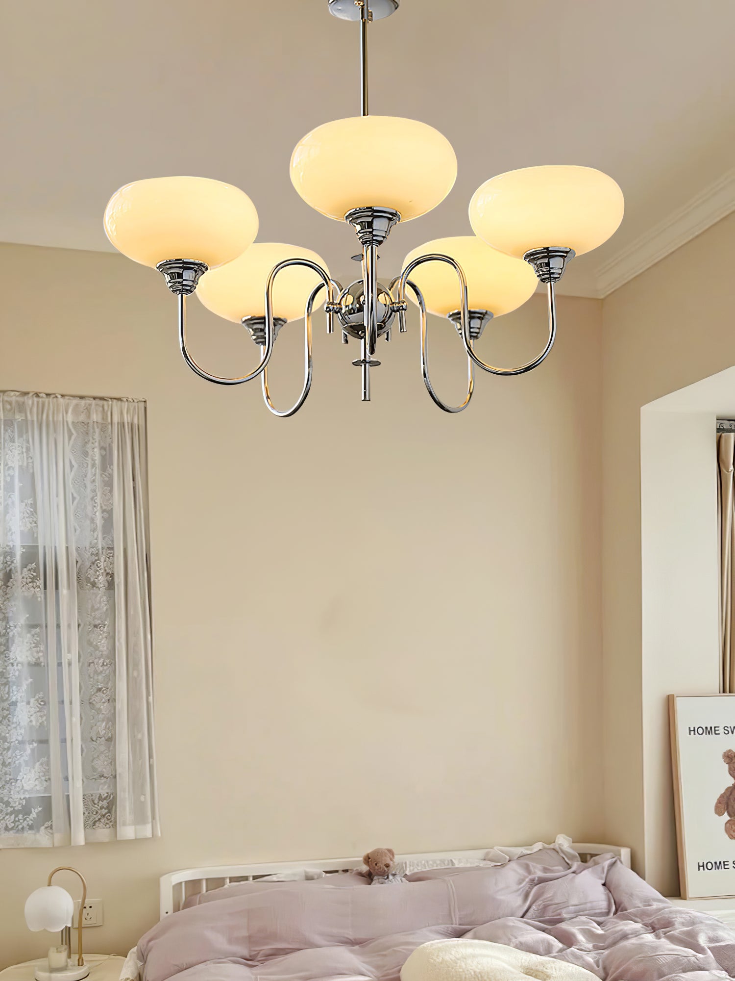 Creamy Persimmon Chandelier - Lumpaz